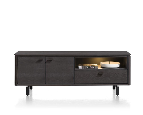 Szafka RTV Livada H&H czarna onyx 170 cm Szafka RTV Livada H&H czarna onyx 170 cm