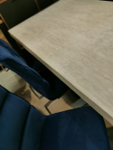Stół z betonową powierzchnią blatu 260 x 100 cm drewno MANGO