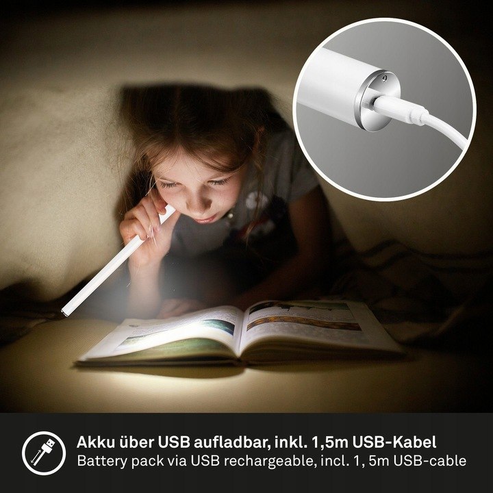 LAMPA LEDOWA PODŁOWA I ŚCIENNA USB NRILO 1384-016