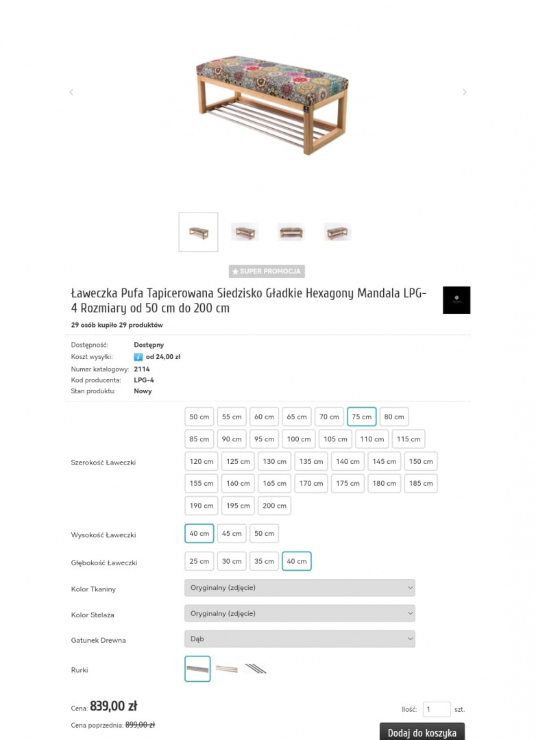 Ławeczka Emra Wood Design 6 Ławeczka Emra Wood Design 6