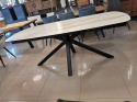 Stół Xooon Montello 200 + 2 x 50 cm x 100 cm white ceramika na szkle hartowanym