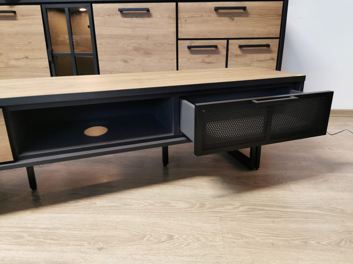 Szafka RTV 200 cm H&H Avalon/ Avalox natural Szafka RTV 200 cm H&H Avalon/ Avalox natural