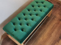 Pikowana ławka Emra Wood Design butelkowa zieleń 24 Pikowana ławka Emra Wood Design butelkowa zieleń 24
