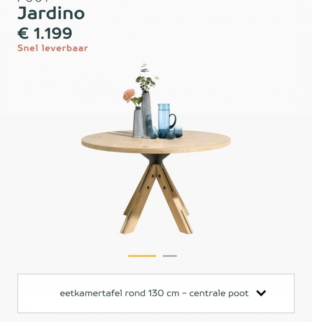 Stół H&H Jardin 130 cm