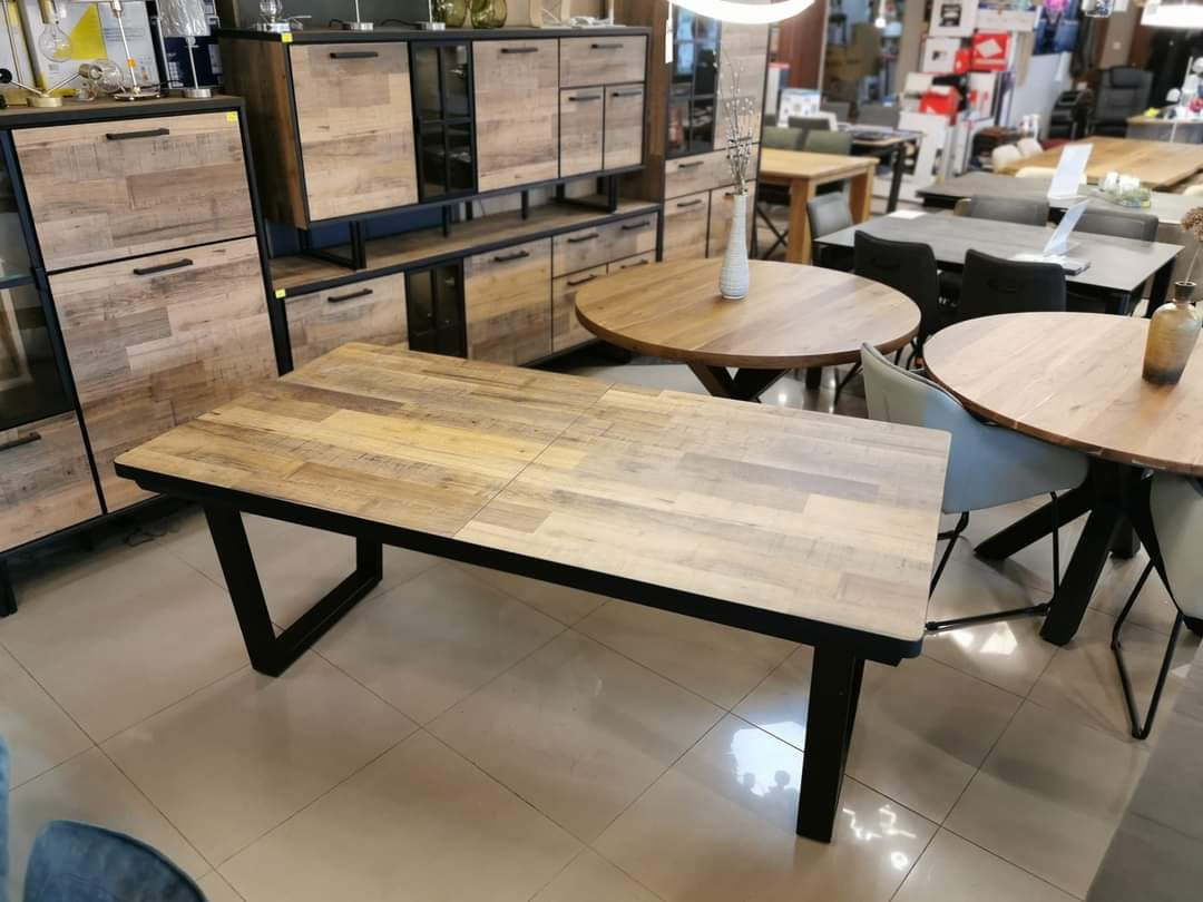 Stół rozkładany H&H Avalox 160 + 50 x 98 cm driftwood