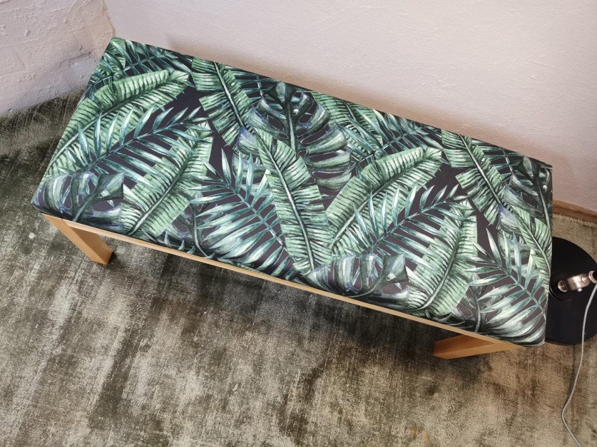 Drewniana, tapicerowana ławka Emra Wood Design Drewniana, tapicerowana ławka Emra Wood Design