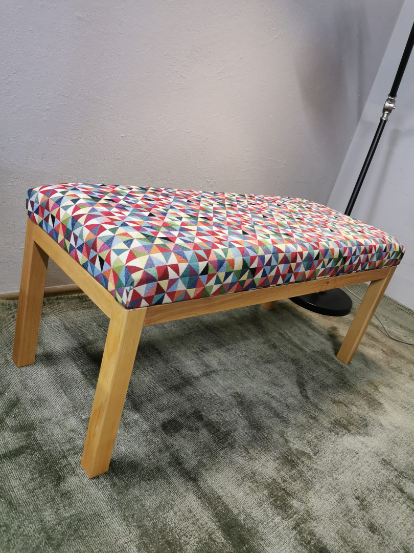 Drewniana, tapicerowana ławka Emra Wood Design Drewniana, tapicerowana ławka Emra Wood Design