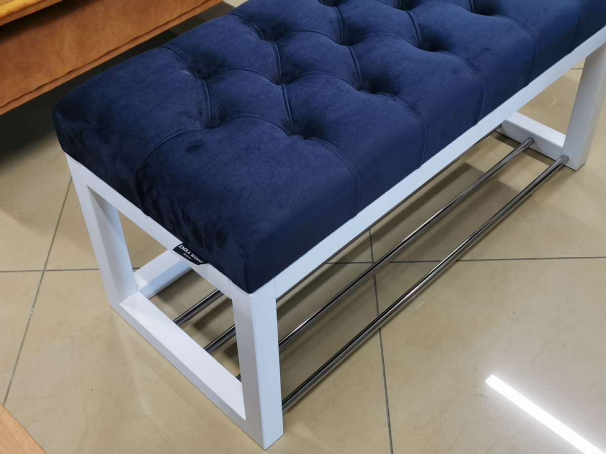 Pikowana ławka do przedpokoju z miejscem na buty Emra Wood Design Pikowana ławka do przedpokoju z miejscem na buty Emra Wood Design