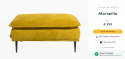 Pufa H&H Marseille 60 x 90 cm wybór tapicerki Pufa H&H Marseille 60 x 90 cm wybór tapicerki