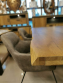 Rozkładany stół 160 + 50 x 100 cm H&H Metalox bark