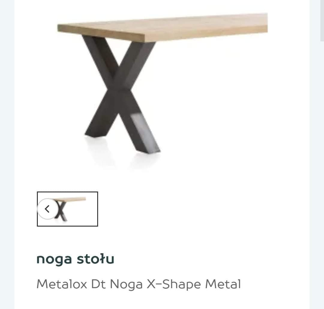 Rozkładany stół 190 + 50 x 100 cm Metalox straight