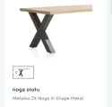 Rozkładany stół 160 + 50 x 100 cm Metalox straight