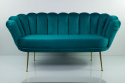 Sofa Turkusowa Emra Wood Design Kwiat Lotosu OD RĘKI Sofa Turkusowa Emra Wood Design Kwiat Lotosu OD RĘKI