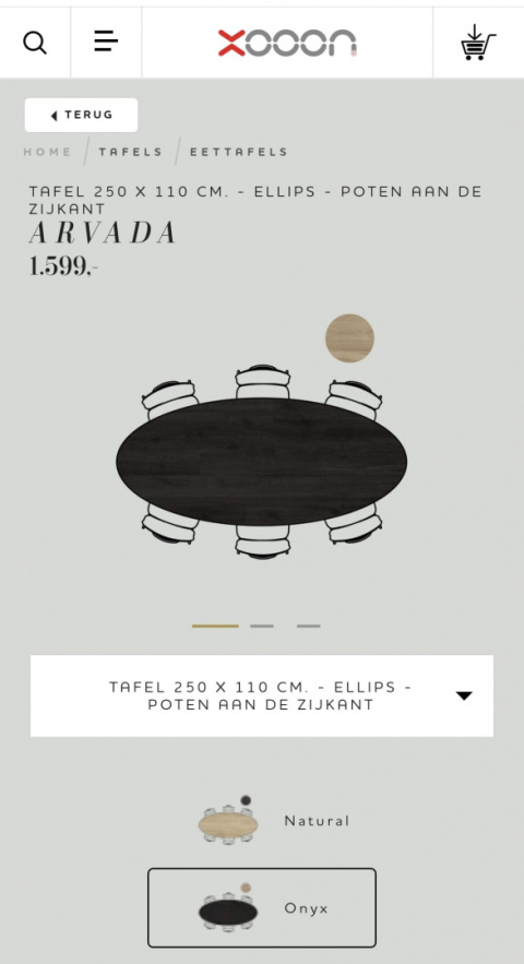 Stół dębowy Xooon Arvada 250 x 110 cm Stół dębowy Xooon Arvada 250 x 110 cm