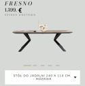 Stół Xooon Fresno 240 x 110 cm Stół Xooon Fresno 240 x 110 cm
