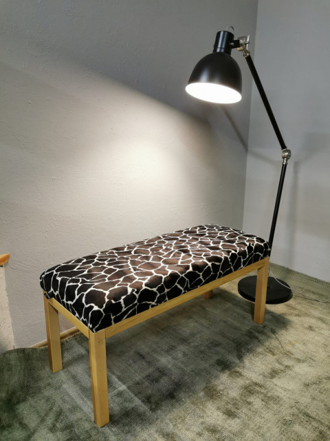 Drewniana, tapicerowana ławka Emra Wood Design Drewniana, tapicerowana ławka Emra Wood Design