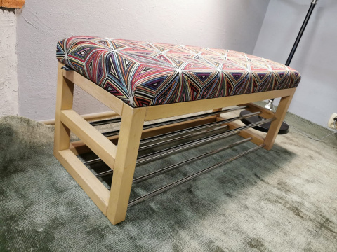 Ławka do przedpokoju z miejscem na buty Emra Wood Design Ławka do przedpokoju z miejscem na buty Emra Wood Design