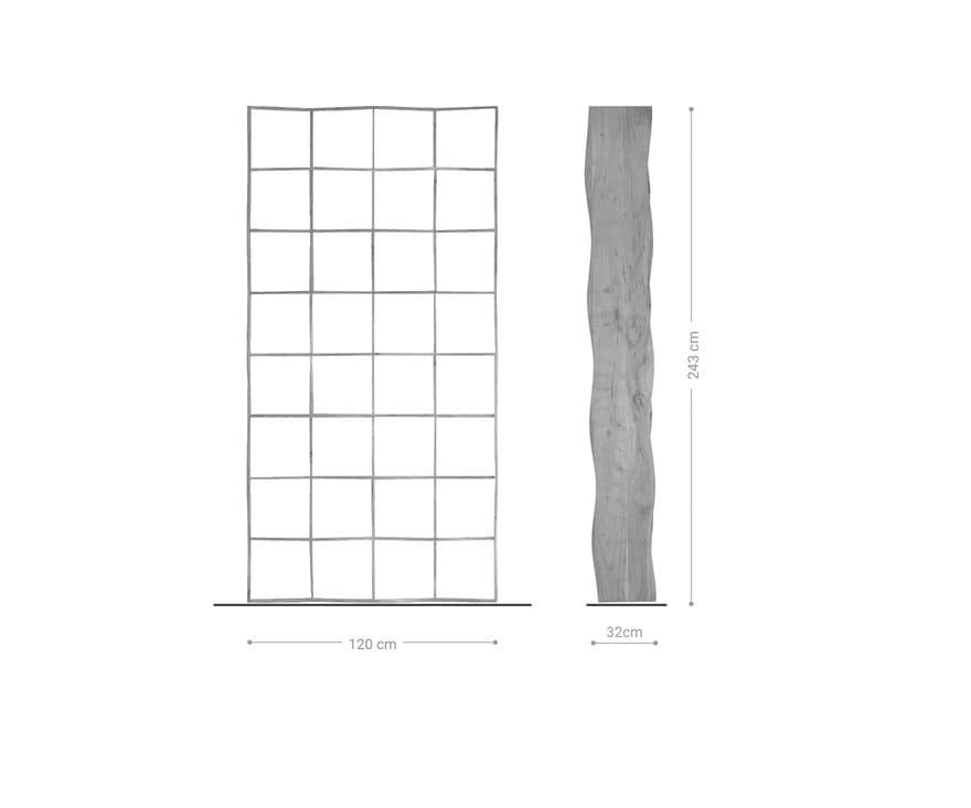 Regał z litej akacji Delife 240 x 120 cm Regał z litej akacji Delife 240 x 120 cm