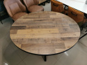 Stół barowy Avalox/ Avalon 130 x 110 cm driftwood/natural centralna noga