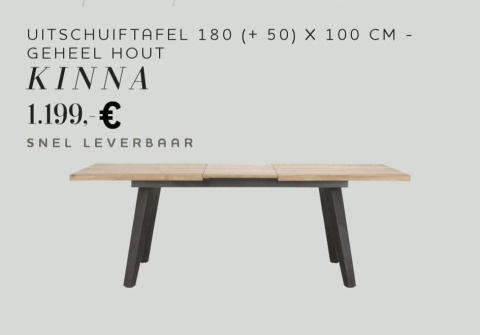 Stół rozkładany Xooon Kinna 180 + 50 x 100 cm Stół rozkładany Xooon Kinna 180 + 50 x 100 cm