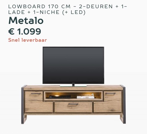 Szafka RTV 170 cm Metalox/ Metalo Szafka RTV 170 cm Metalox/ Metalo