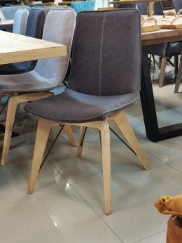 Komplet 4 szt krzeseł H&H Oslo antracytowe