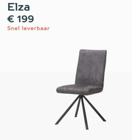 Komplet 4 krzeseł H&H Elza niebieskie