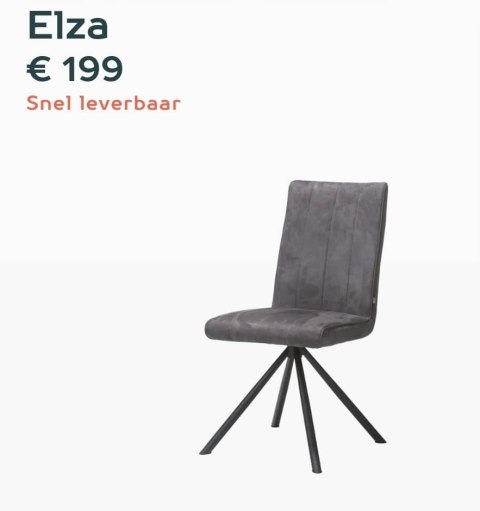 Komplet 4 krzeseł H&H Elza niebieskie Komplet 4 krzeseł H&H Elza niebieskie