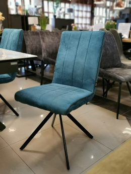 Komplet 4 krzeseł H&H Elza niebieskie
