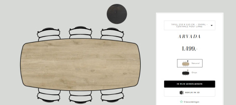 Stół Xooon Arvada 250 x 110 cm Oval lity dąb Stół Xooon Arvada 250 x 110 cm Oval lity dąb