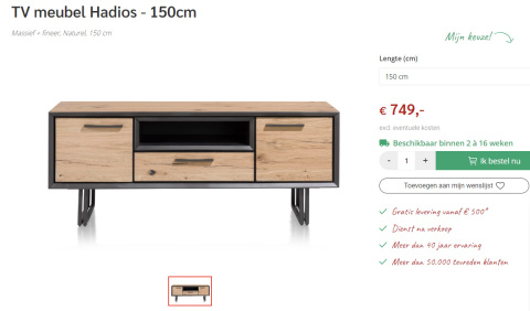 Szafka RTV Hadios 150 cm Szafka RTV Hadios 150 cm