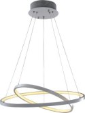 Alclara Lampa wisząca LED RINGS 22w+28W 60cm CHROM