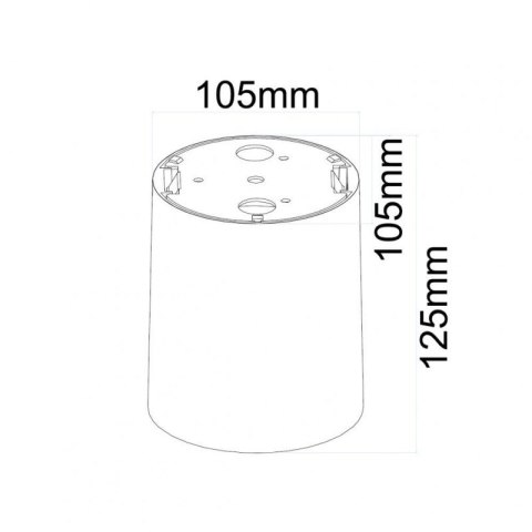 Alclara Sisi tuba Spot GU10 Czarny Mat wys. 12 cm Alclara Sisi tuba Spot GU10 Czarny Mat wys. 12 cm