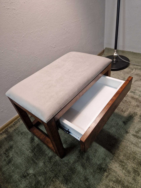 Drewniana Ławka/ siedzisko Emra Wood Design z szufladą Drewniana Ławka/ siedzisko Emra Wood Design z szufladą