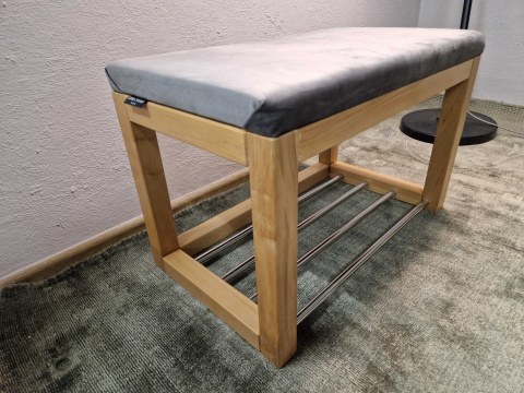 Drewniana Ławka/ siedzisko Emra Wood Design z miejscem na buty Drewniana Ławka/ siedzisko Emra Wood Design z miejscem na buty
