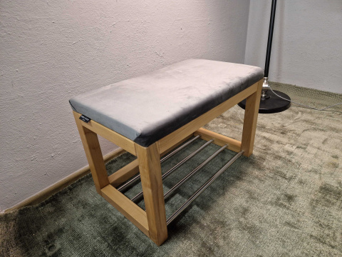 Drewniana Ławka/ siedzisko Emra Wood Design z miejscem na buty Drewniana Ławka/ siedzisko Emra Wood Design z miejscem na buty