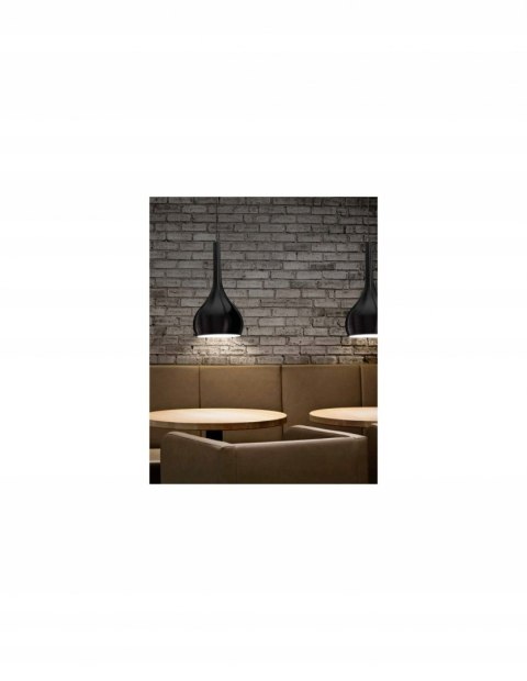Lampa wisząca Alclara Bart Szklany czarny klosz Lampa wisząca Alclara Bart Szklany czarny klosz
