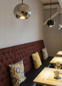 Lampa wisząca Maya Alclara chromowana kula 1xGU10