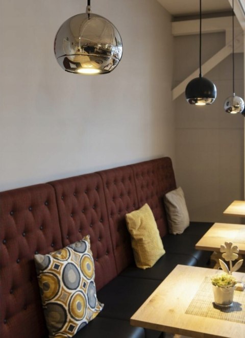Lampa wisząca Maya Alclara chromowana kula 1xGU10 Lampa wisząca Maya Alclara chromowana kula 1xGU10