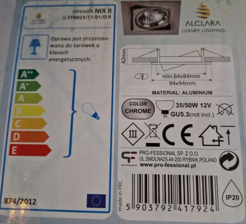 OPRAWA HALOGENOWA LED HALOGENOWA RUCHOMA ALCLARA OPRAWA HALOGENOWA LED HALOGENOWA RUCHOMA ALCLARA