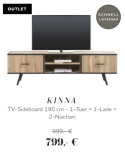Szafka RTV Xooon Kinna 190 cm Szafka RTV Xooon Kinna 190 cm
