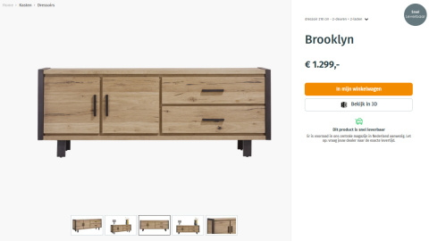Komoda 210 cm Brooklyn Happy at Home Komoda 210 cm Brooklyn Happy at Home
