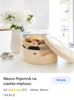 Pojemnik/ puszka na ciastka Wesco miętowe