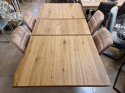 Rozkładany stół 160 + 50 x 100 cm H&H Metalox bark