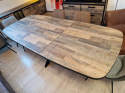 Stół H&H Avalox 190 + 60 x 110 cm pająk driftwood