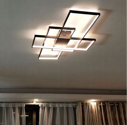 NOWOCZESNA LAMPA LED XXXL 140cm PLAFON 140W ZMIANA BARW ŚWIATŁA CZARNY MAT , APLIKACJA BLUETOOTH 140-BK MIK NOWOCZESNA LAMPA LED XXXL 140cm PLAFON 140W ZMIANA BARW ŚWIATŁA CZARNY MAT , APLIKACJA BLUETOOTH 140-BK MIK