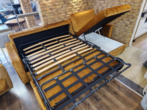 Narożnik Vosges z funkcją spania stelaż 140 cm+ materac, wybór tapicerki Narożnik Vosges z funkcją spania stelaż 140 cm+ materac, wybór tapicerki