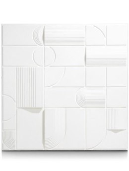 COCO MAISON Geometryczna dekoracja ścienna 3D 90x90cm