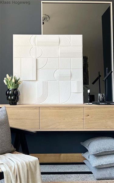 COCO MAISON Geometryczna dekoracja ścienna 3D 90x90cm COCO MAISON Geometryczna dekoracja ścienna 3D 90x90cm