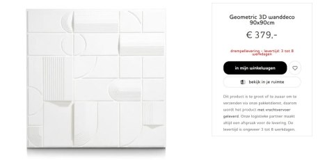 COCO MAISON Geometryczna dekoracja ścienna 3D 90x90cm COCO MAISON Geometryczna dekoracja ścienna 3D 90x90cm